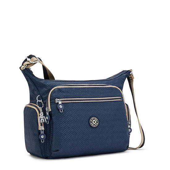 Kipling Gabbie Crossbody Bags Endless Blue Embossed | CA 1150KO